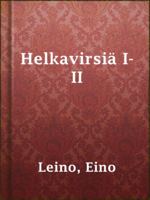 cover image of Helkavirsiä I-II